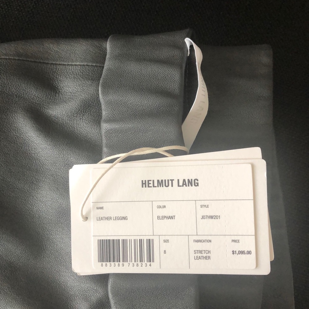 Helmut Lang Leather Leggings - Picture 2 of 5